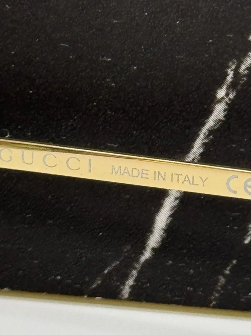 New Gucci GG1457S 005 Gold Green Square Sunglasses